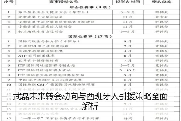 武磊未来转会动向与西班牙人引援策略全面解析